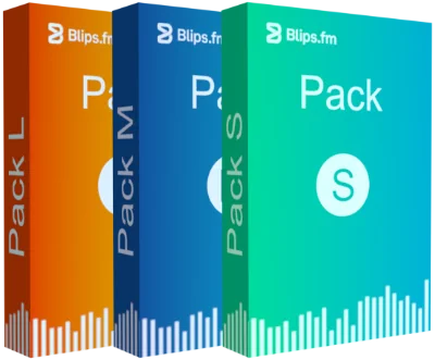 Fictional 3D box representation of all Blips packs